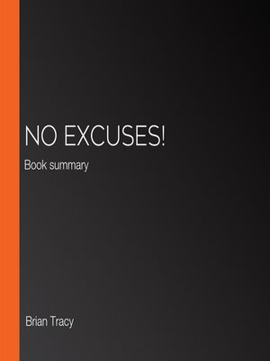 cover image of Book Summary of No Excuses!